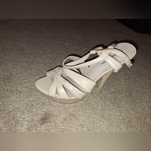 Steve Madden NUDE Strappy High Heel Sandals